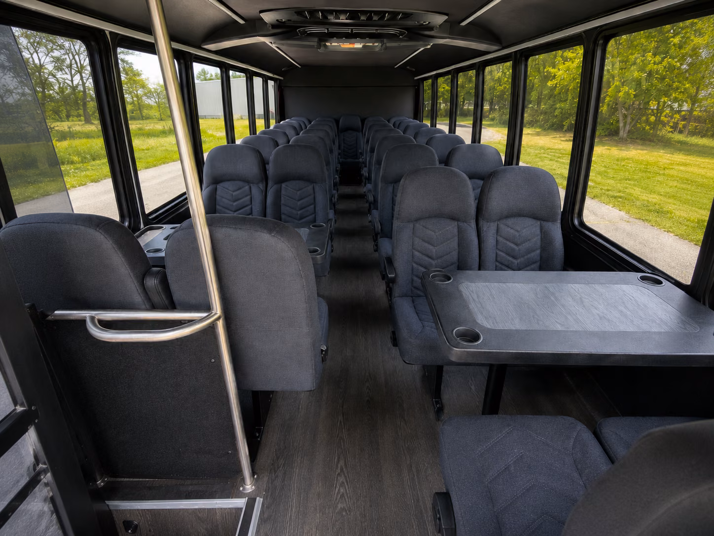 moore 15 passenger minibus inside