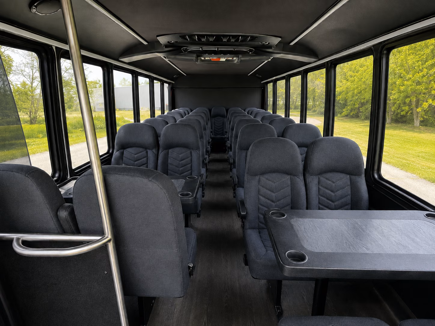 moore 15 passenger minibus interior