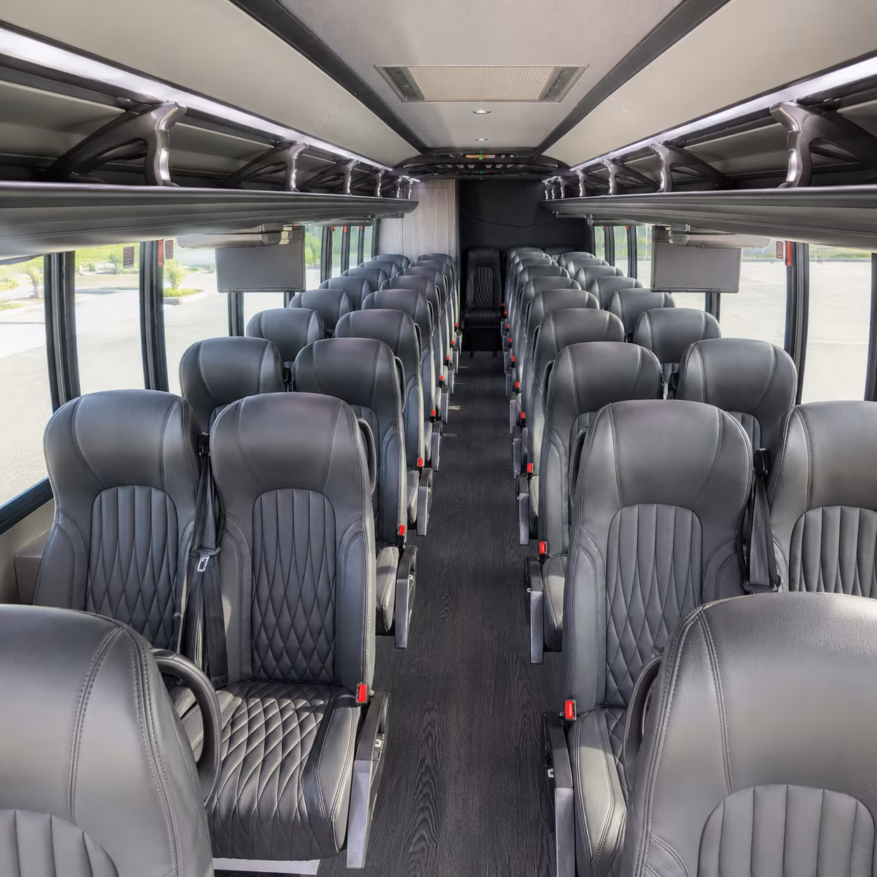 moore 30 passenger minibus interior