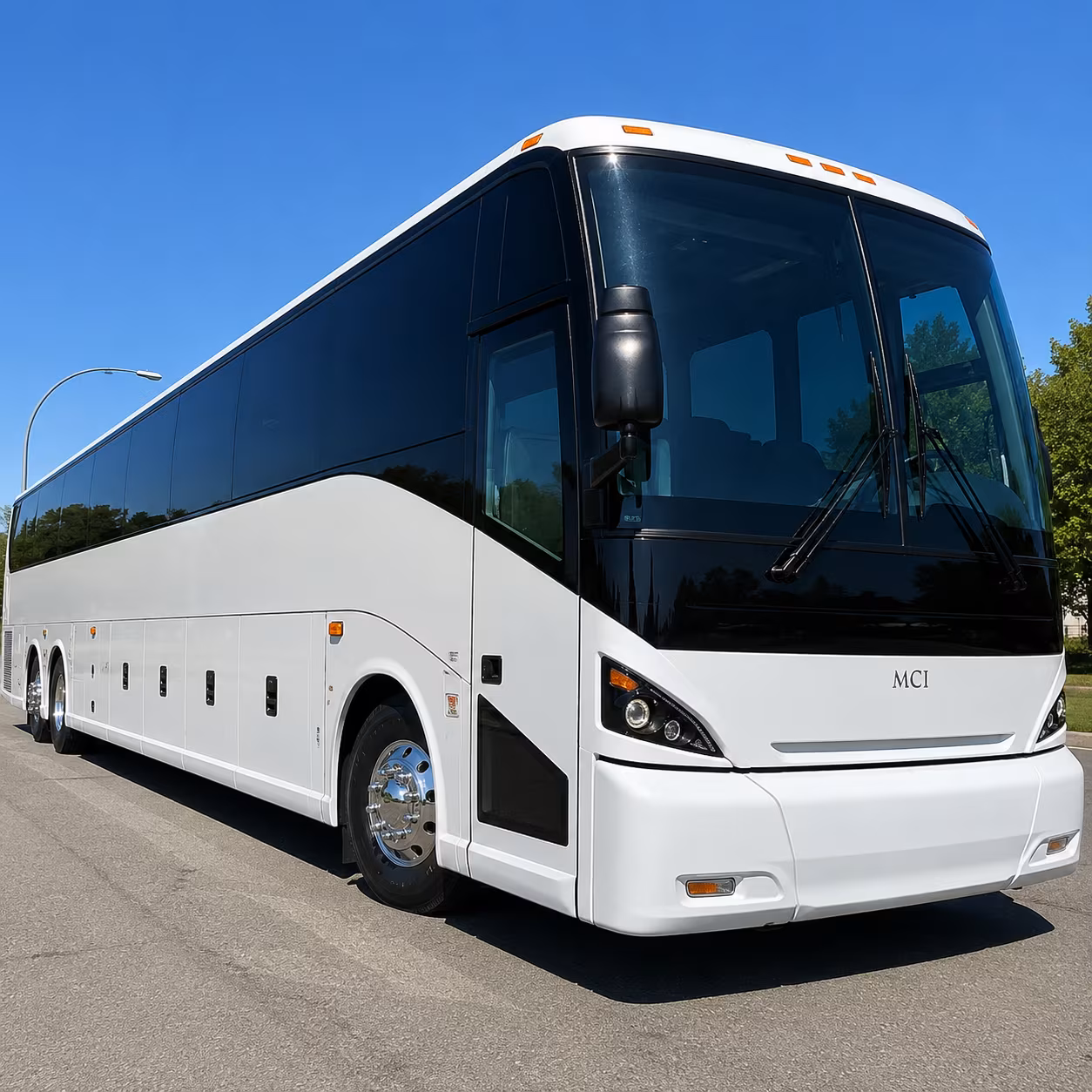 moore 56 passenger charter bus