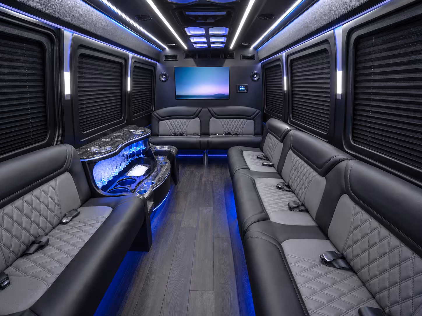 moore sprinter limousine inside